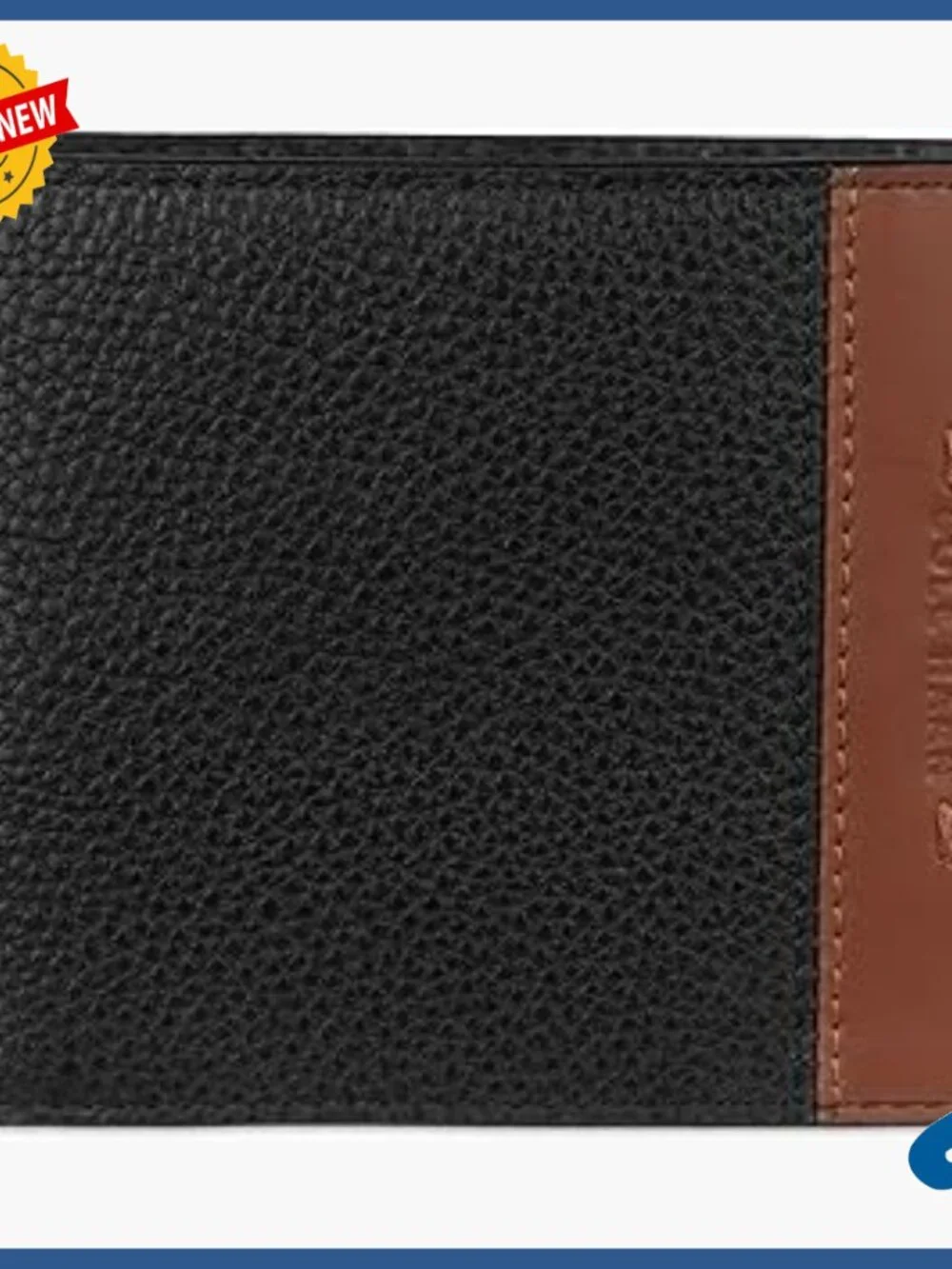 Genuine Leather Slimfold RFID Bifold Wallet for Men